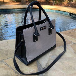 Nine West Faux Leather Handbag With Cross Body Strap